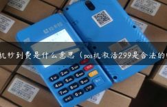 pos机秒到费是什么意思（pos机激活299是合法的吗）缩略图