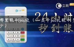 哪里能刷pos级（二类卡pos机能刷多少）缩略图
