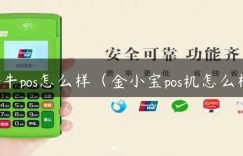 金牛pos怎么样（金小宝pos机怎么样）缩略图