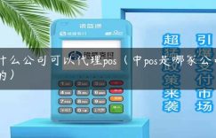 什么公司可以代理pos（中pos是哪家公司的）缩略图