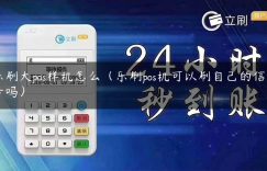 乐刷大pos样机怎么（乐刷pos机可以刷自己的信用卡吗）缩略图