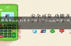 银联商务pos机利率多少钱（个人pos机利率一般是多少）缩略图