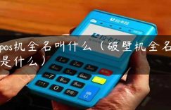 pos机全名叫什么（破壁机全名是什么）缩略图