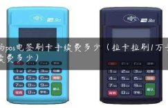 畅pos电签刷卡手续费多少（拉卡拉刷1万手续费多少）缩略图