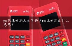 pos代理分润怎么算的（pos机分润是什么意思）缩略图