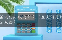 星支付pos机是什么（星支付是什么东西）缩略图