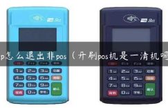 sap怎么退出非pos（开刷pos机是一清机吗）缩略图